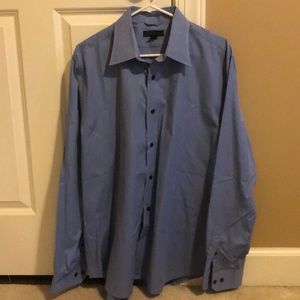 Blue striped dress shirt